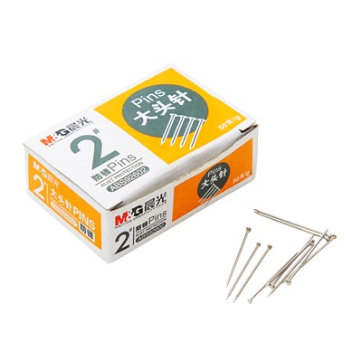 晨光文具225mm大头针镀镍定位针办公固定针abs92602